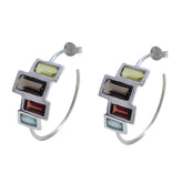 Daniela Multicolor Stud Earrings for Everyday Glam Multi multicolor Stud